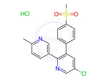 Chemical structure of Etoricoxib Hydrochloride