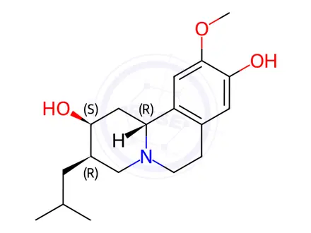 Chemical structure of Tetrabenazine Impurity 28 (9-Desmethyl-beta-Dihydro Tetrabenazine)