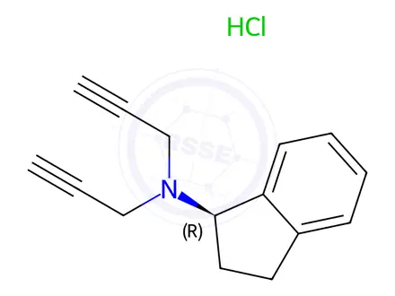 Chemical structure of N-2-Propynyl Rasagiline HCl