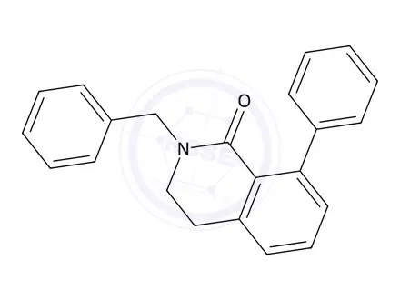 Chemical structure of 2-Benzyl-8-phenyl-3,4-dihydroisoquinolin-1(2H)-one