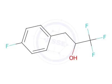 Chemical structure of 1,1,1-trifluoro-3-(4-fluorophenyl)propan-2-ol