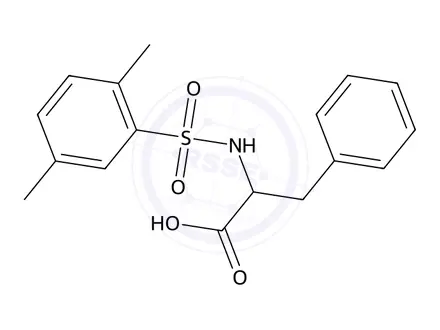 Chemical structure of ((2,5-Dimethylphenyl)sulfonyl)-L-phenylalanine