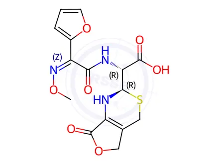 Chemical structure of Cefuroxime Sodium Impurity 163