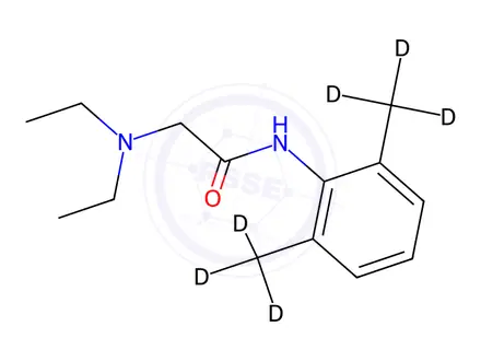 Chemical structure of Lidocaine-D6