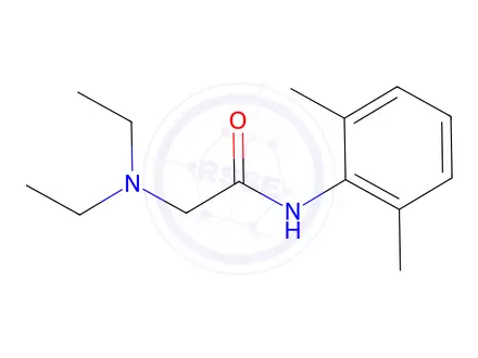 Chemical structure of Lidocaine