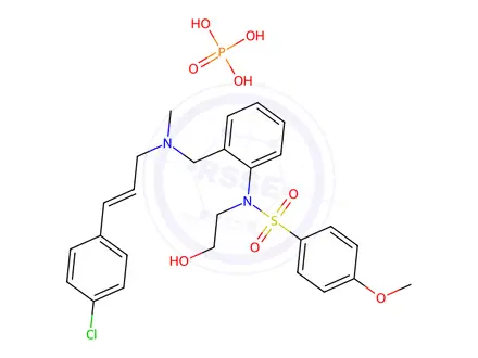 Chemical structure of KN93 Phosphate
