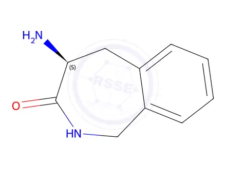 Chemical structure of (S)-4-amino-1,2,4,5-tetrahydro-3H-benzo[c]azepin-3-one