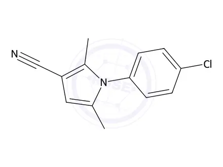 Chemical structure of 1-(4-Chlorophenyl)-2,5-dimethyl-1H-pyrrole-3-carbonitrile