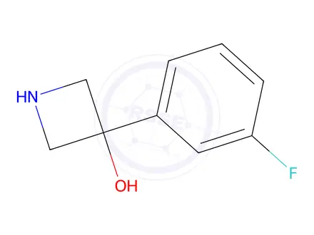 Chemical structure of 3-(3-Fluorophenyl)azetidin-3-ol