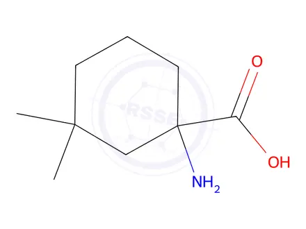 Chemical structure of 1-Amino-3,3-dimethylcyclohexane-1-carboxylic acid