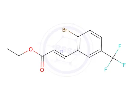 Chemical structure of Ethyl 2-Bromo-5-(trifluoromethyl)cinnamate
