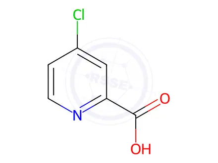 Chemical structure of 4-Chloropyridine-2-carboxylic acid