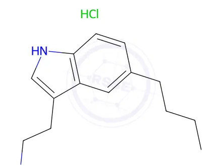 Chemical structure of 2-(5-Butyl-1H-indol-3-yl)ethanamine hydrochloride