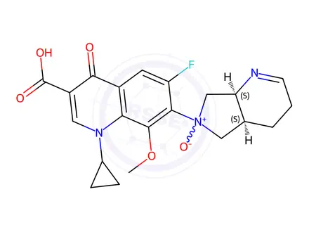 Chemical structure of Moxifloxacin oxide Impurity