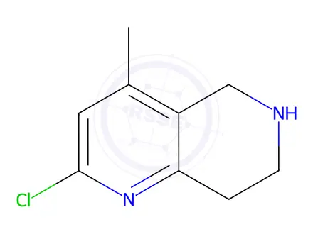 Chemical structure of 2-Chloro-4-methyl-5,6,7,8-tetrahydro-1,6-naphthyridine