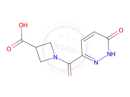Chemical structure of 1-(6-oxo-1,6-dihydropyridazine-3-carbonyl)azetidine-3-carboxylic acid