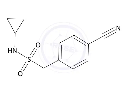 Chemical structure of 1-(4-Cyanophenyl)-N-cyclopropylmethanesulfonamide