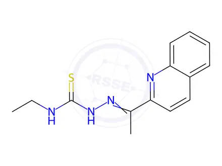 Chemical structure of N-Ethyl-2-(1-(quinolin-2-yl)ethylidene)hydrazinecarbothioamide