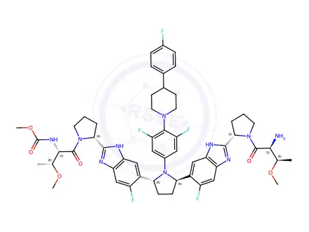 Chemical structure of Pibrentasvir impurity 2