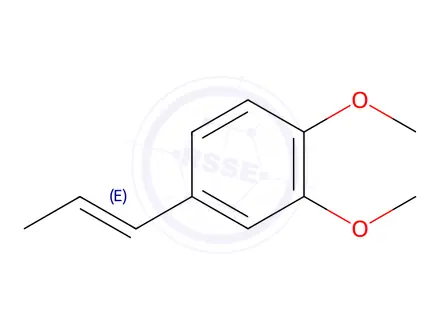 Chemical structure of trans-Methylisoeugenol
