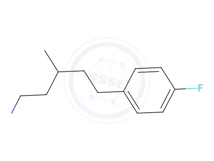 Chemical structure of 5-(4-Fluorophenyl)-3-methylpentan-1-amine