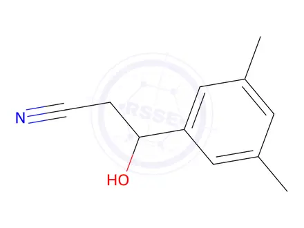 Chemical structure of 3-(3,5-Dimethylphenyl)-3-hydroxypropanenitrile