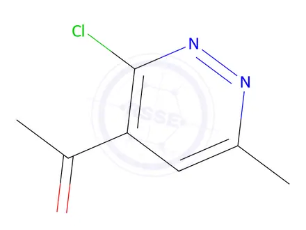 Chemical structure of 1-(3-Chloro-6-methylpyridazin-4-yl)ethan-1-one