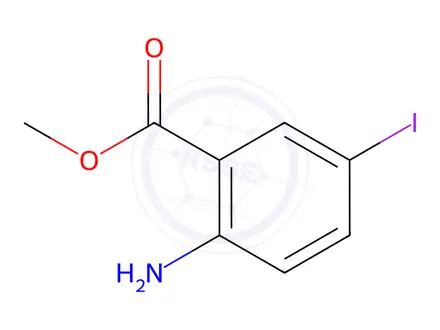 Chemical structure of Methyl 2-Amino-5-Iodobenzoate