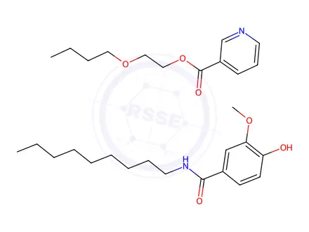 Chemical structure of Nicoboxil Nonivamide