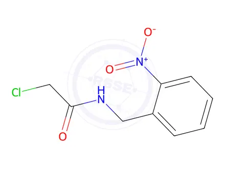 Chemical structure of 2-Chloro-N-[(2-nitrophenyl)methyl]acetamide