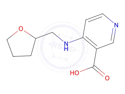 Chemical structure of 4-(((Tetrahydrofuran-2-yl)methyl)amino)nicotinic acid
