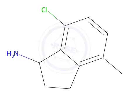Chemical structure of 7-Chloro-4-methyl-2,3-dihydro-1H-inden-1-amine
