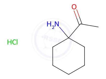 Chemical structure of 1-(1-aminocyclohexyl)ethan-1-one hydrochloride
