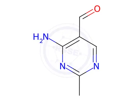 Chemical structure of 4-Amino-2-methylpyrimidine-5-carbaldehyde