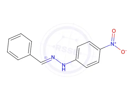 Chemical structure of (E)-1-benzylidene-2-(4-nitrophenyl)hydrazine