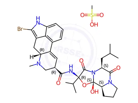Chemical structure of Bromocriptine Mesylate