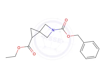 Chemical structure of 5-Benzyl 1-ethyl 5-azaspiro[2.3]hexane-1,5-dicarboxylate