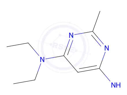 Chemical structure of n4,n4-diethyl-n6,2-dimethylpyrimidine-4,6-diamine