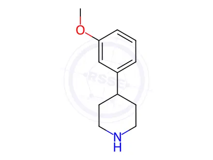Chemical structure of 4-(3-Methoxyphenyl)piperidine