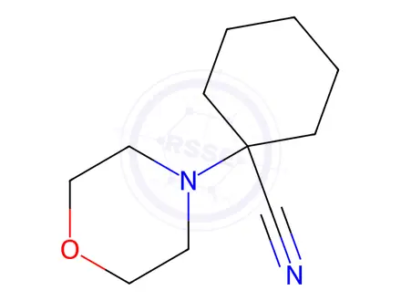 Chemical structure of 1-(4-Morpholinyl)cyclohexanecarbonitrile