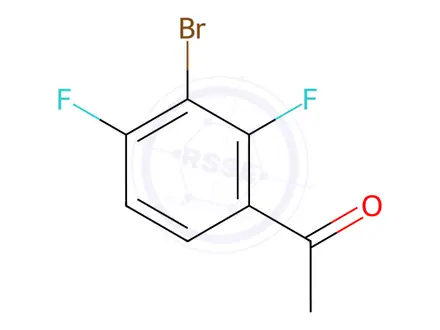 Chemical structure of 3’-Bromo-2’,4’-difluoroacetophenone