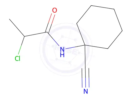 Chemical structure of 2-Chloro-N-(1-cyanocyclohexyl)propanamide