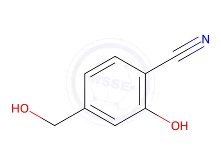 Chemical structure of Benzonitrile, 2-hydroxy-4-(hydroxymethyl)-(9CI)