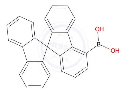Chemical structure of 9,9'-Spirobi[9H-fluorene]-4-ylboronicacid