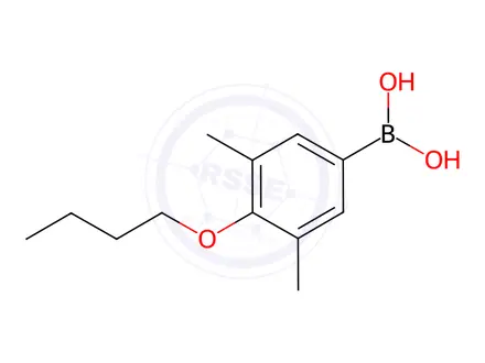 Chemical structure of (4-Butoxy-3,5-dimethylphenyl)boronic acid