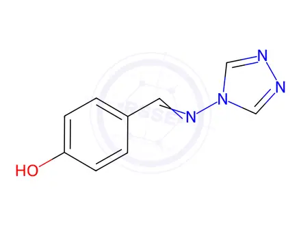 Chemical structure of 4-[(1Z)-[(4H-1,2,4-Triazol-4-yl)imino]methyl]phenol