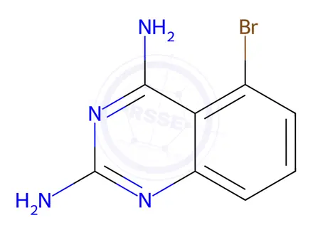 Chemical structure of 5-Bromoquinazoline-2,4-diamine