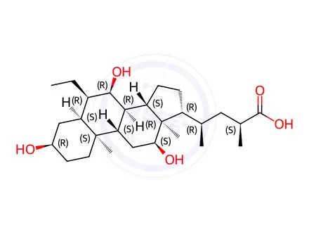Chemical structure of Obeticholic Acid Impurity 49(S-EMCA)