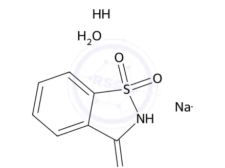 Chemical structure of Saccharin Sodium Salt Hydrate