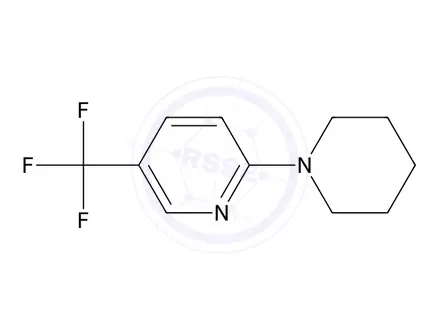 Chemical structure of 2-(Piperidin-1-yl)-5-(trifluoromethyl)pyridine